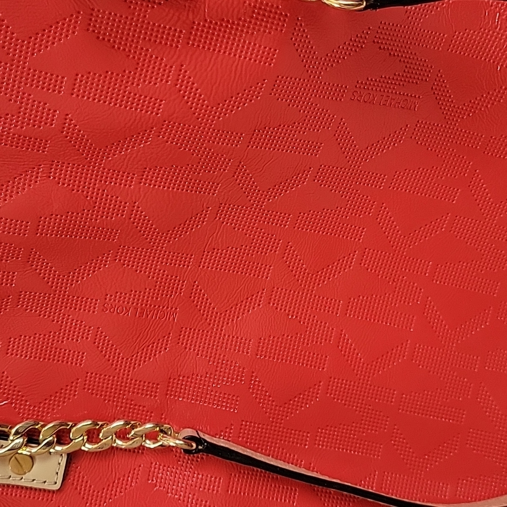 Red/orange Michael Kors shoulder bag - Picture 2 of 14